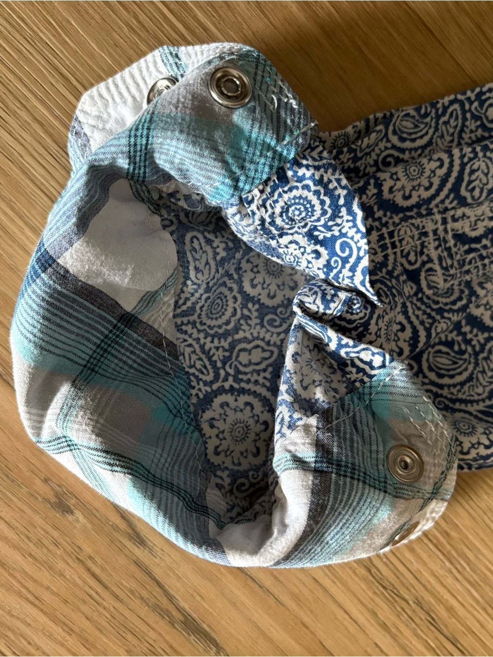 Wrangler Blue Printed Long-Sleeve Men's Shirt size M - Picture 2 of 6